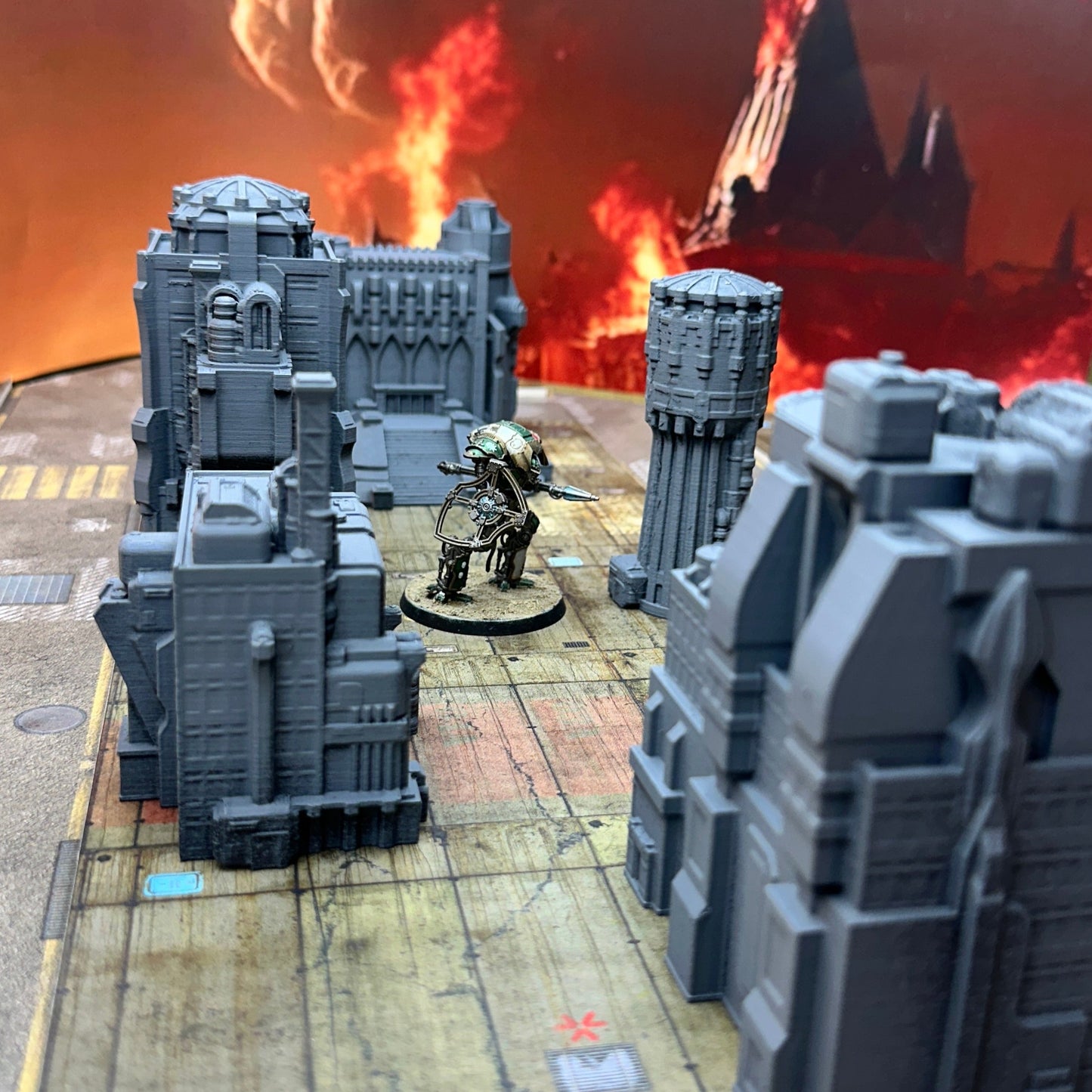 Sci-Fi City Block A Terrain Set: Wargaming Buildings, 6-8mm Scale