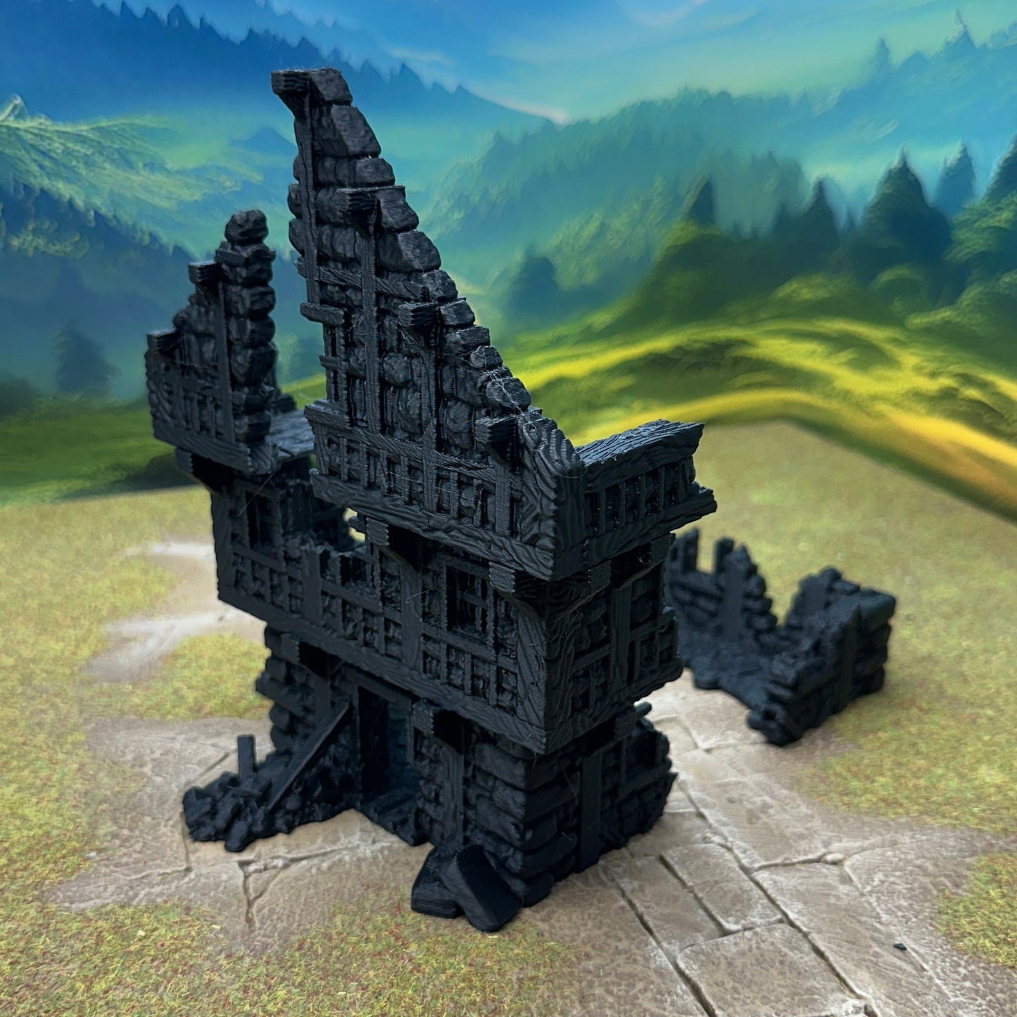 Ruined large fantasy house 28mm - House 5 front