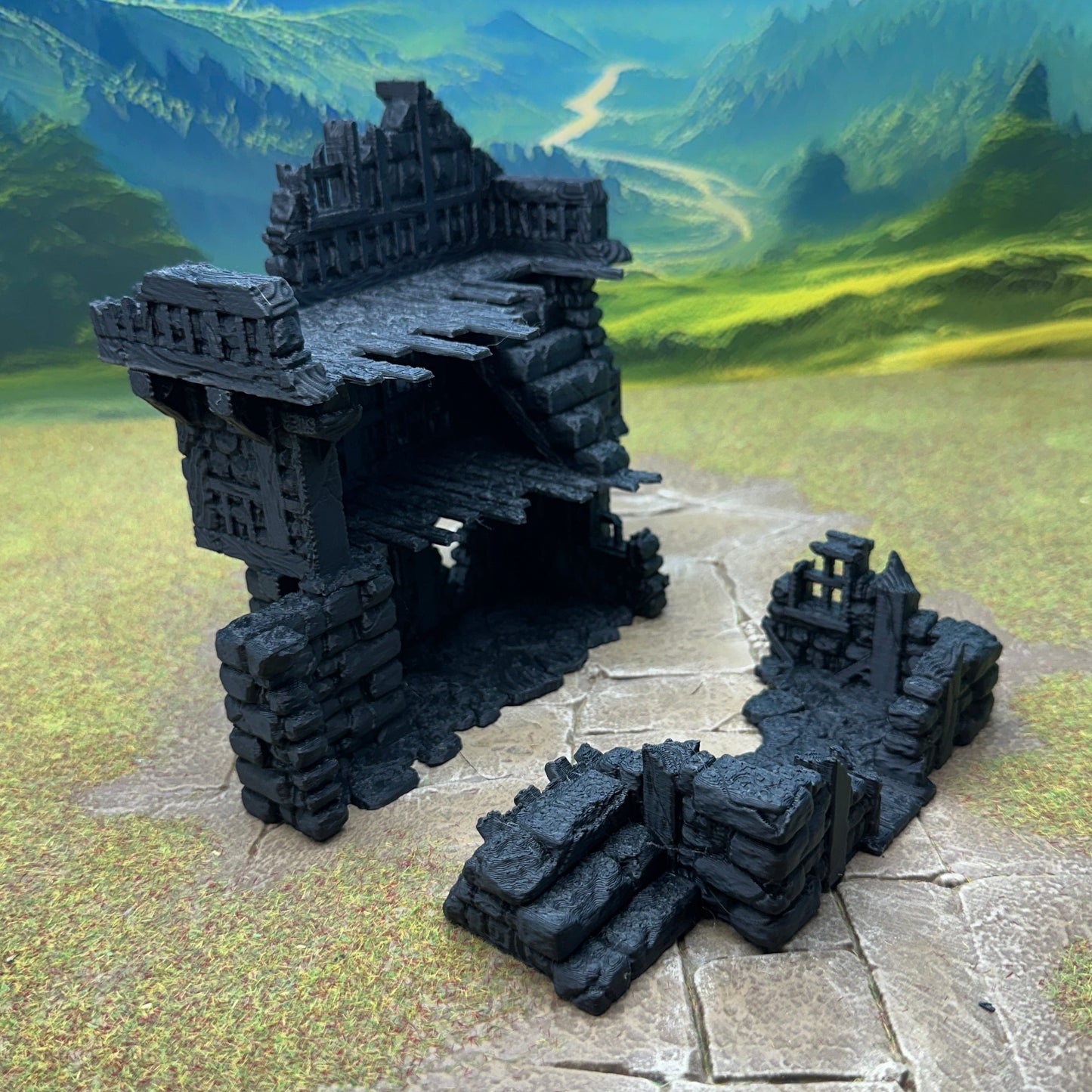 Ruined large fantasy house 28mm - House 5 Back