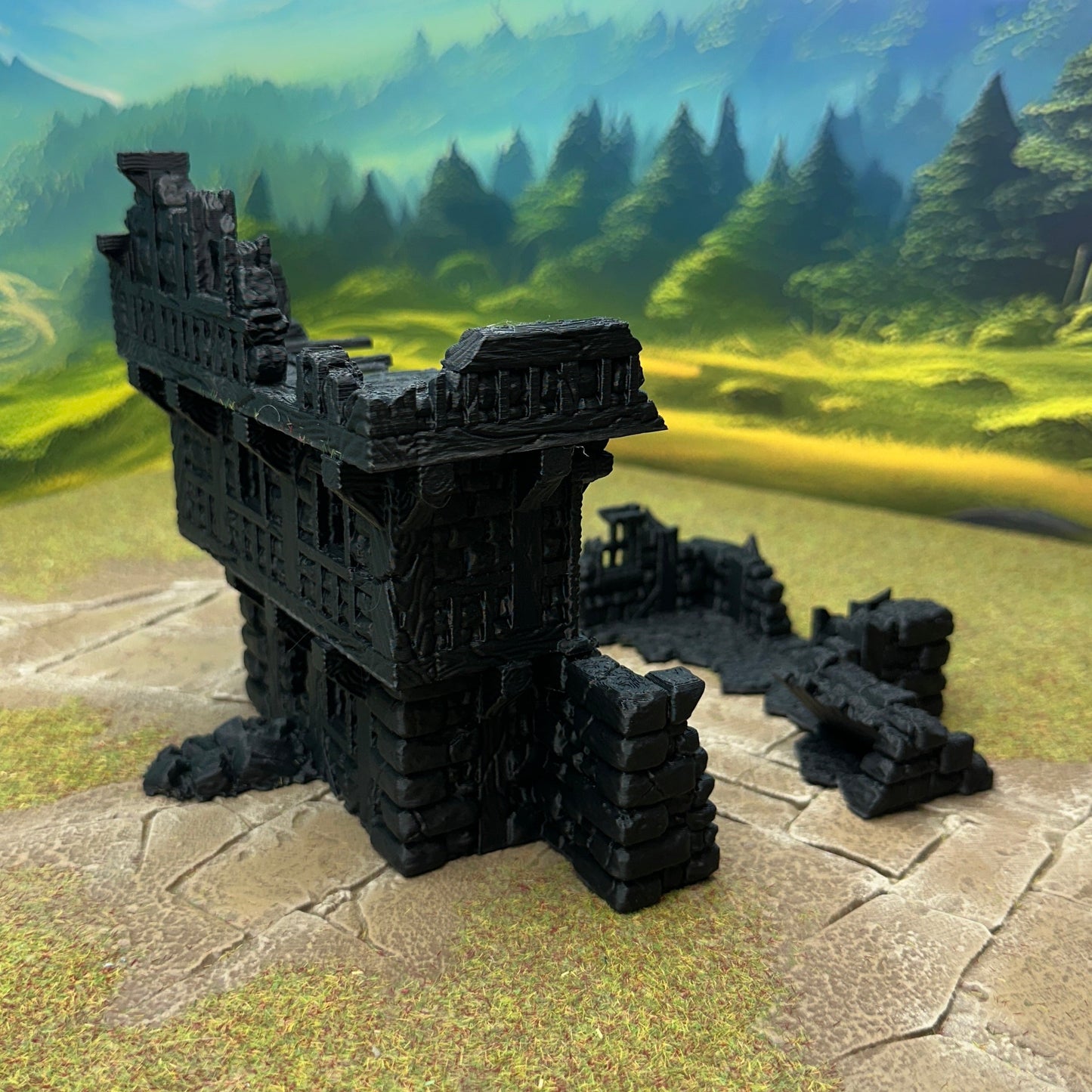 Ruined large fantasy house 28mm - House 5 Back