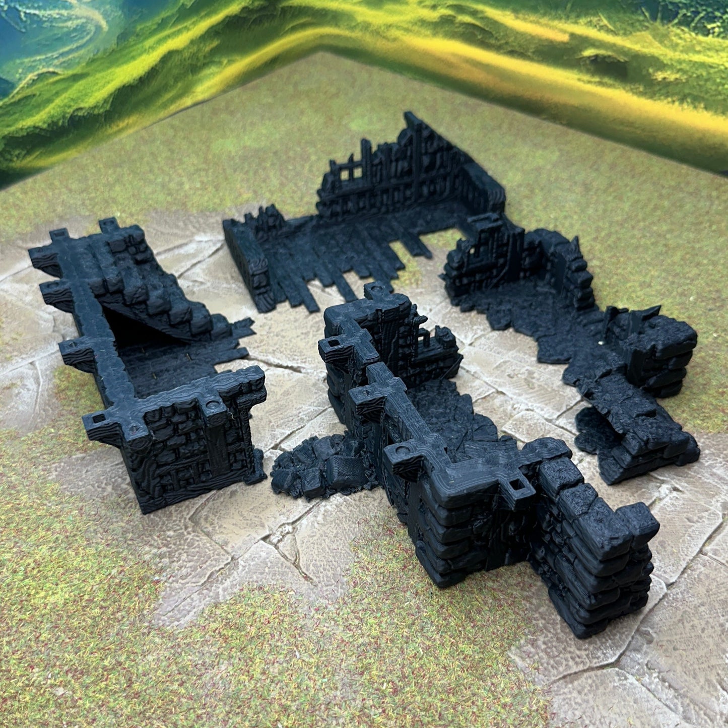 Ruined large fantasy house 28mm - House 5 Back