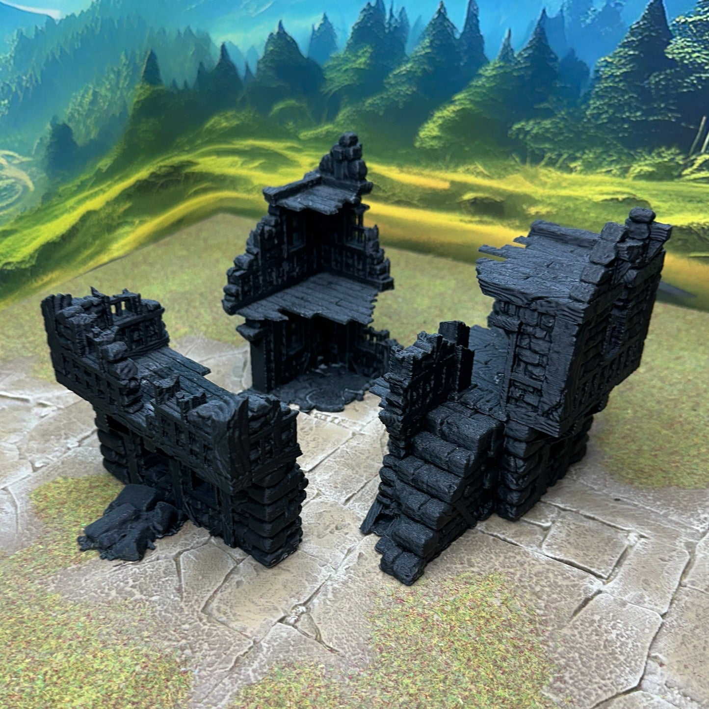 Ruined large fantasy house 28mm - House 4