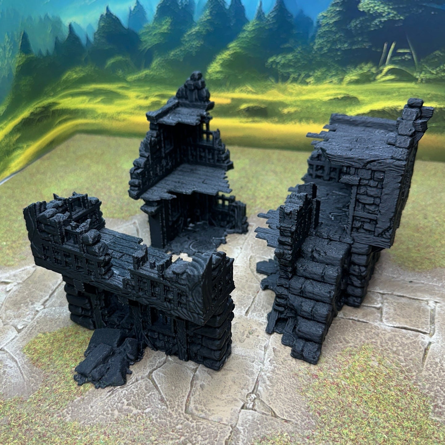 Ruined large fantasy house 28mm - House 4