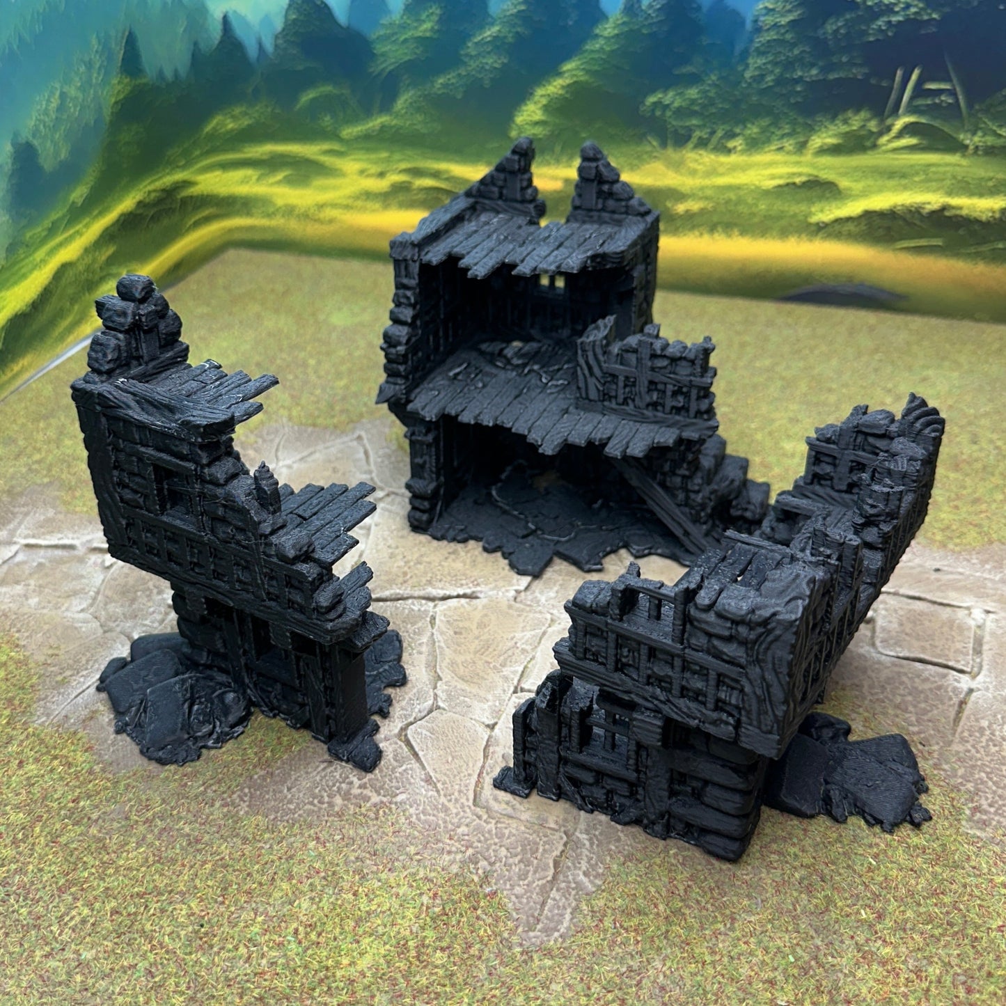 Ruined large fantasy house 28mm - House 4
