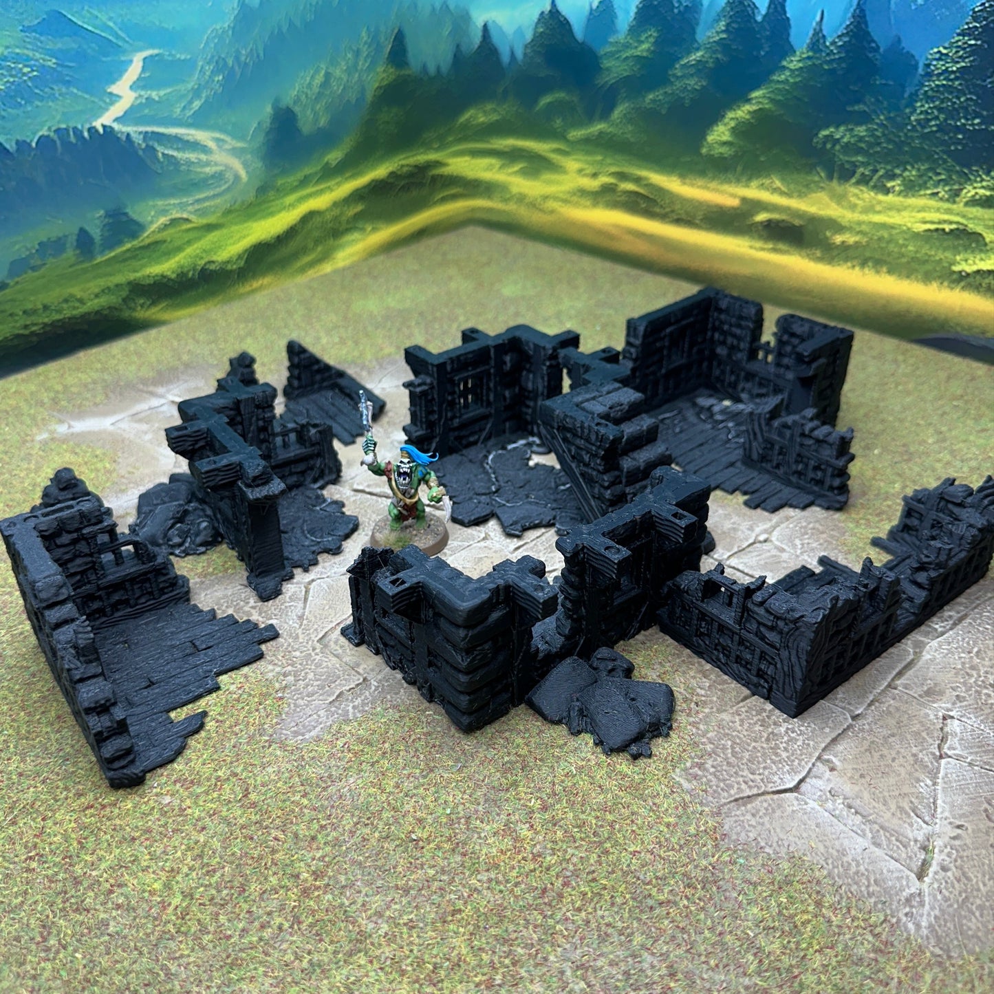 Ruined large fantasy house 28mm - House 4