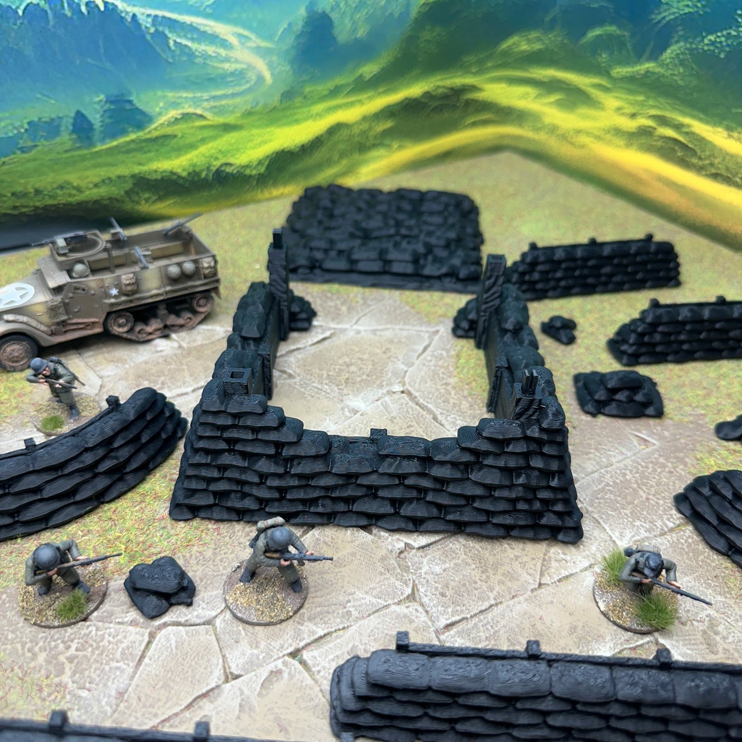 Modular Trench System, Sandbag Bunker and walls