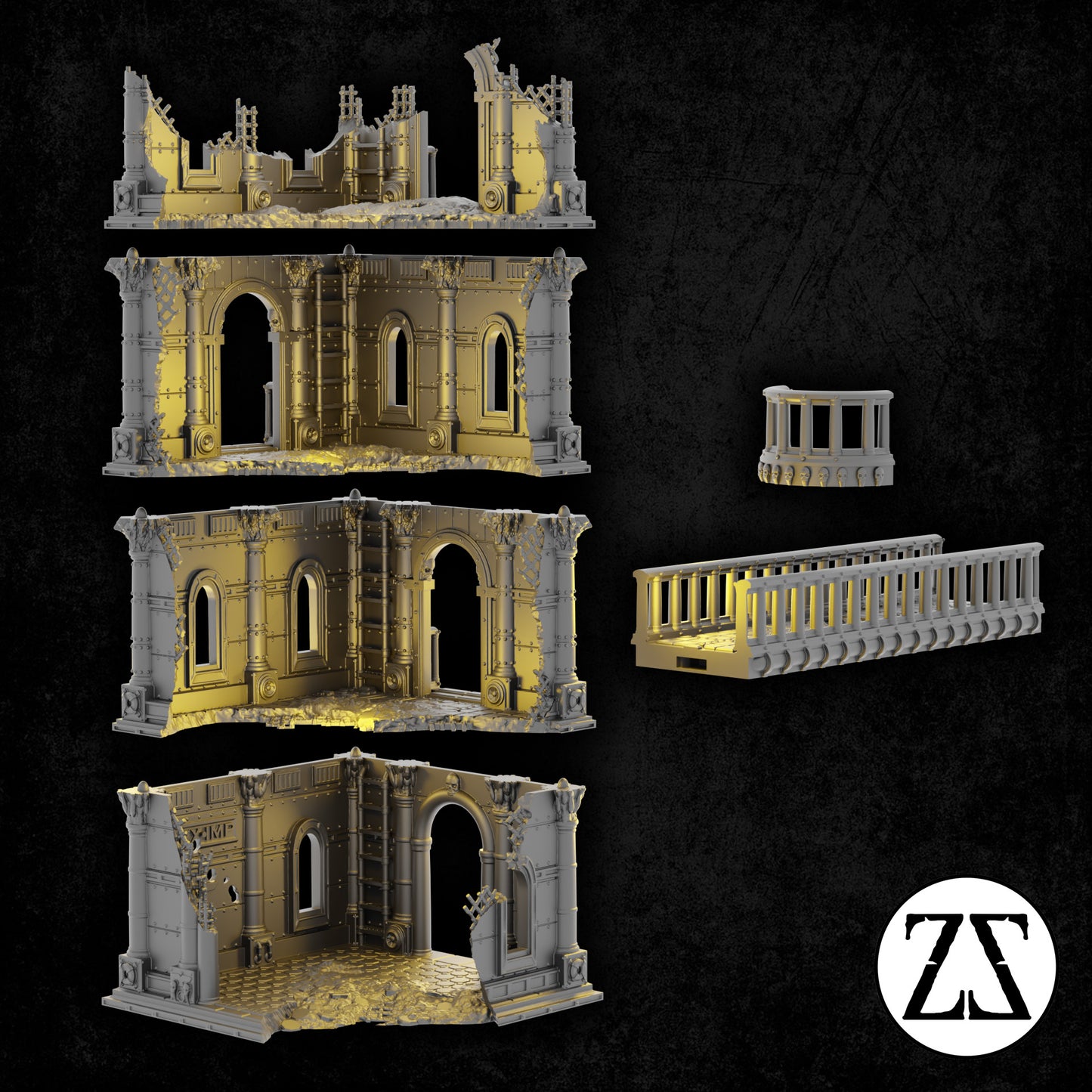 The Civis Tower Ruin – Gothic Gatehouse Stronghold - Zorpsector
