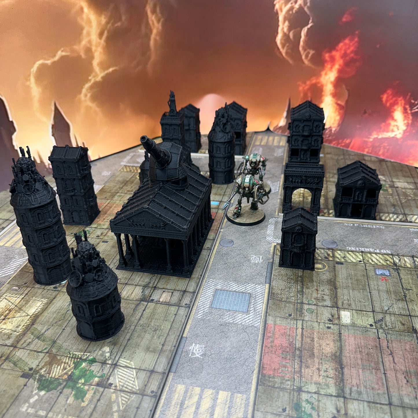 Zorpsector City buildings Terrain set. 8mm scale