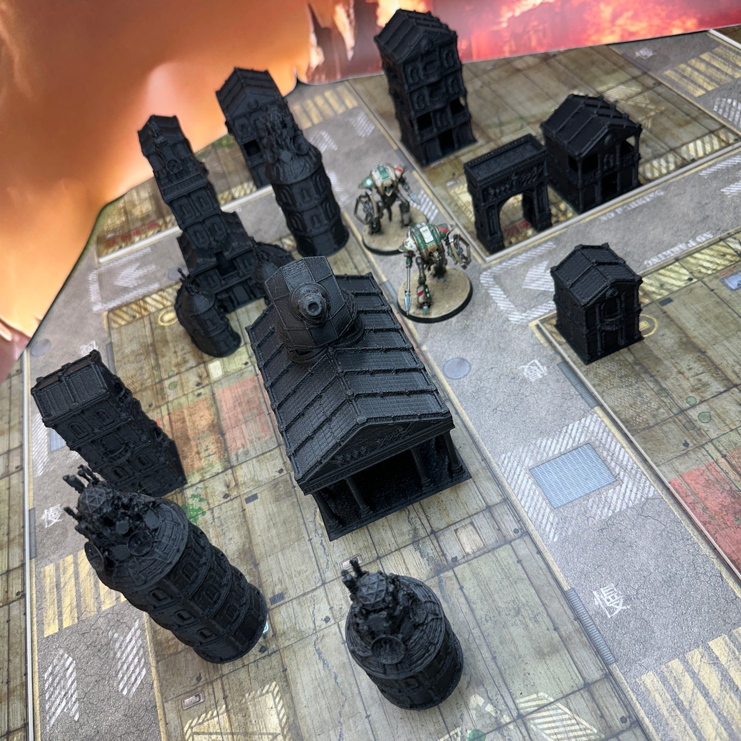 Zorpsector City buildings Terrain set. 8mm scale