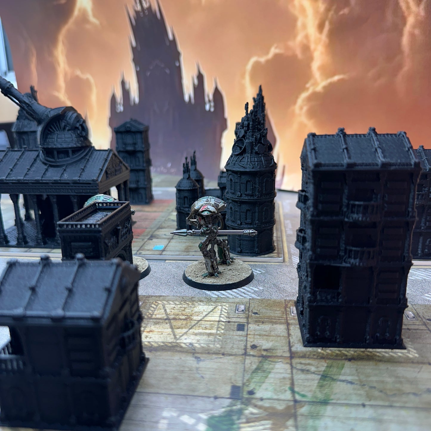 Zorpsector City buildings Terrain set. 8mm scale