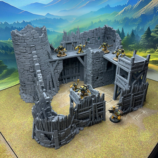 Crows Blade Fortress – Ruined Stronghold | 28mm Fantasy Terrain