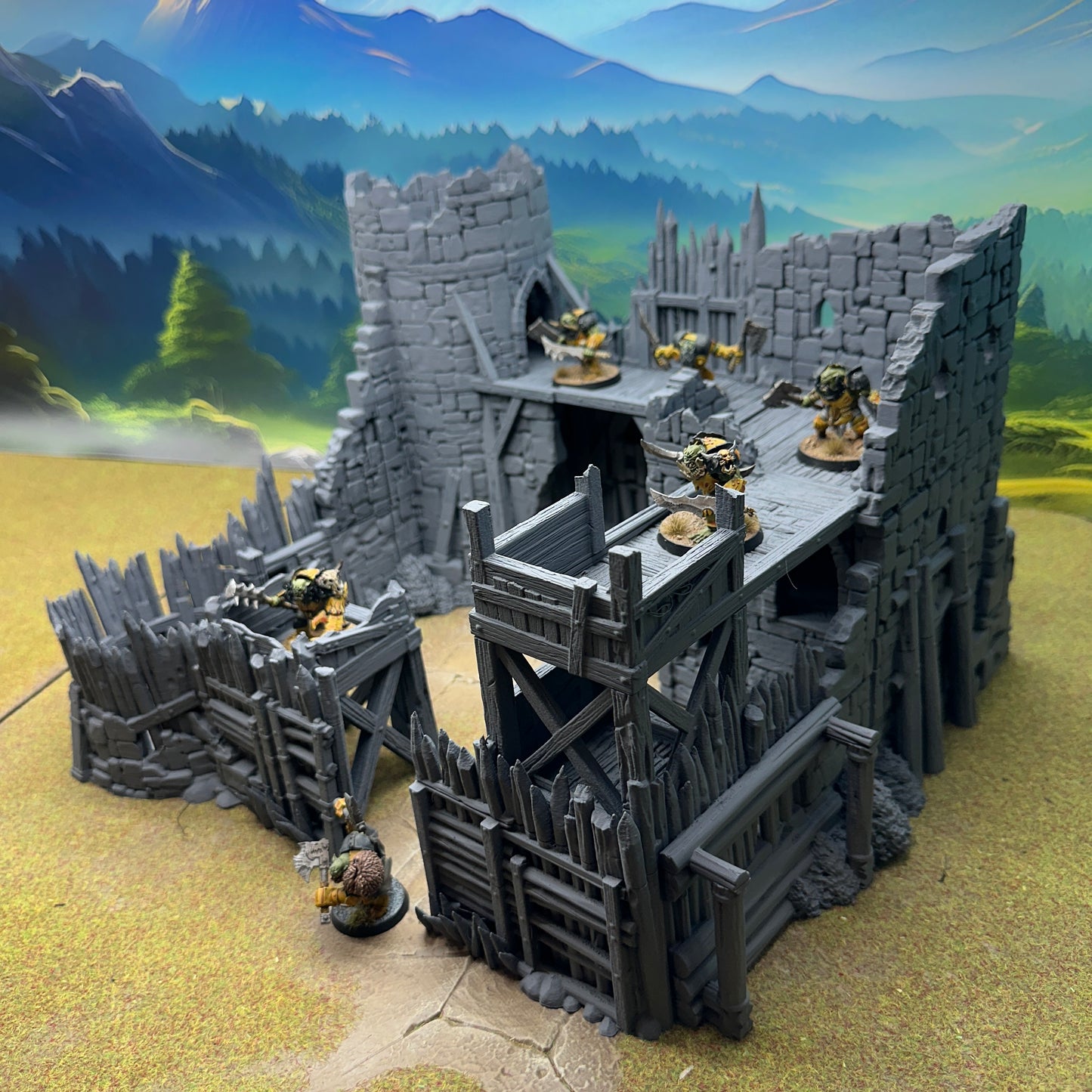 Crows Blade Fortress – Ruined Stronghold | 28mm Fantasy Terrain