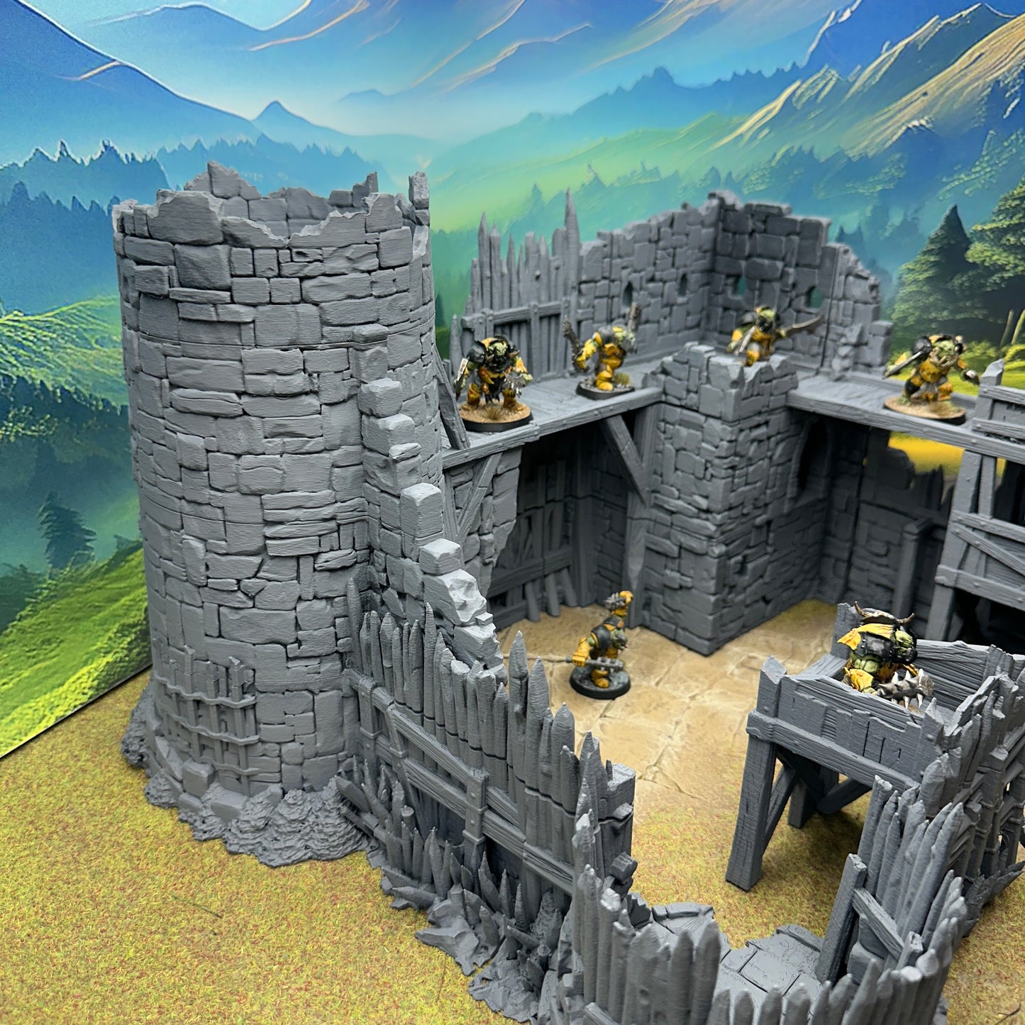 Crows Blade Fortress – Ruined Stronghold | 28mm Fantasy Terrain