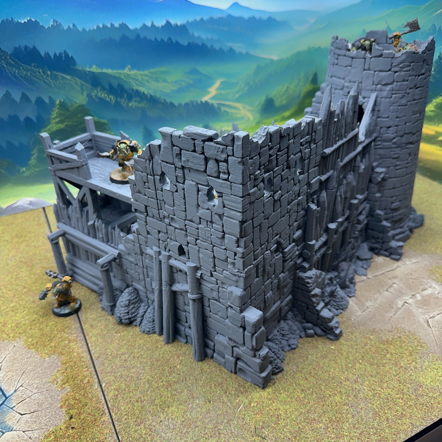 Crows Blade Fortress – Ruined Stronghold | 28mm Fantasy Terrain
