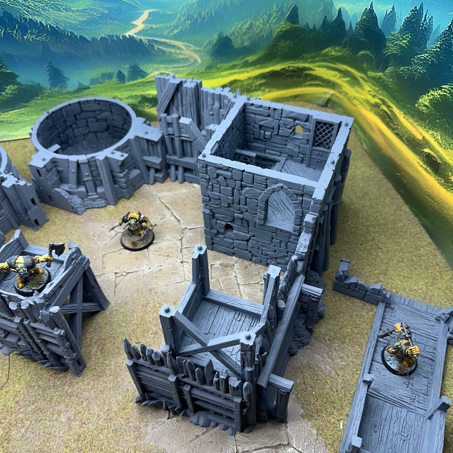 Crows Blade Fortress – Ruined Stronghold | 28mm Fantasy Terrain
