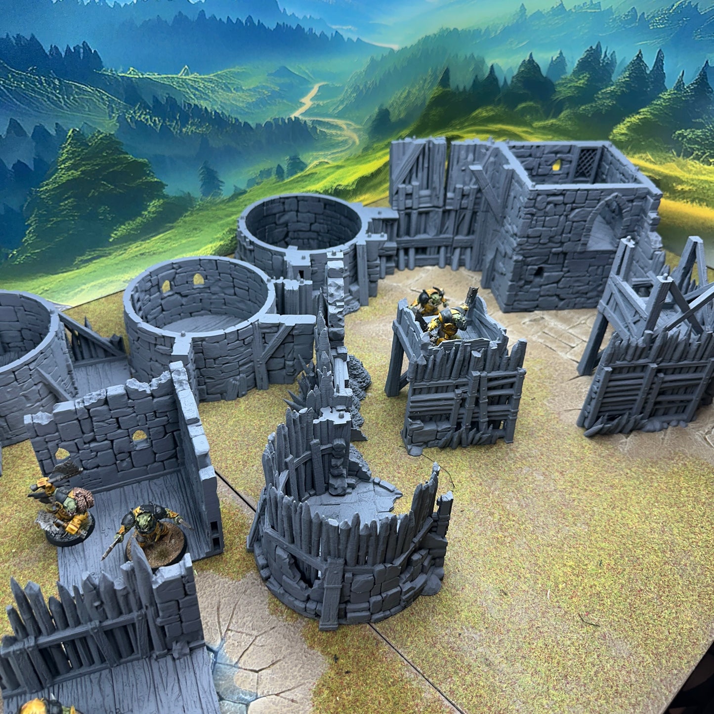 Crows Blade Fortress – Ruined Stronghold | 28mm Fantasy Terrain