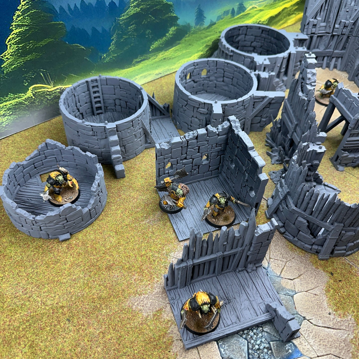 Crows Blade Fortress – Ruined Stronghold | 28mm Fantasy Terrain