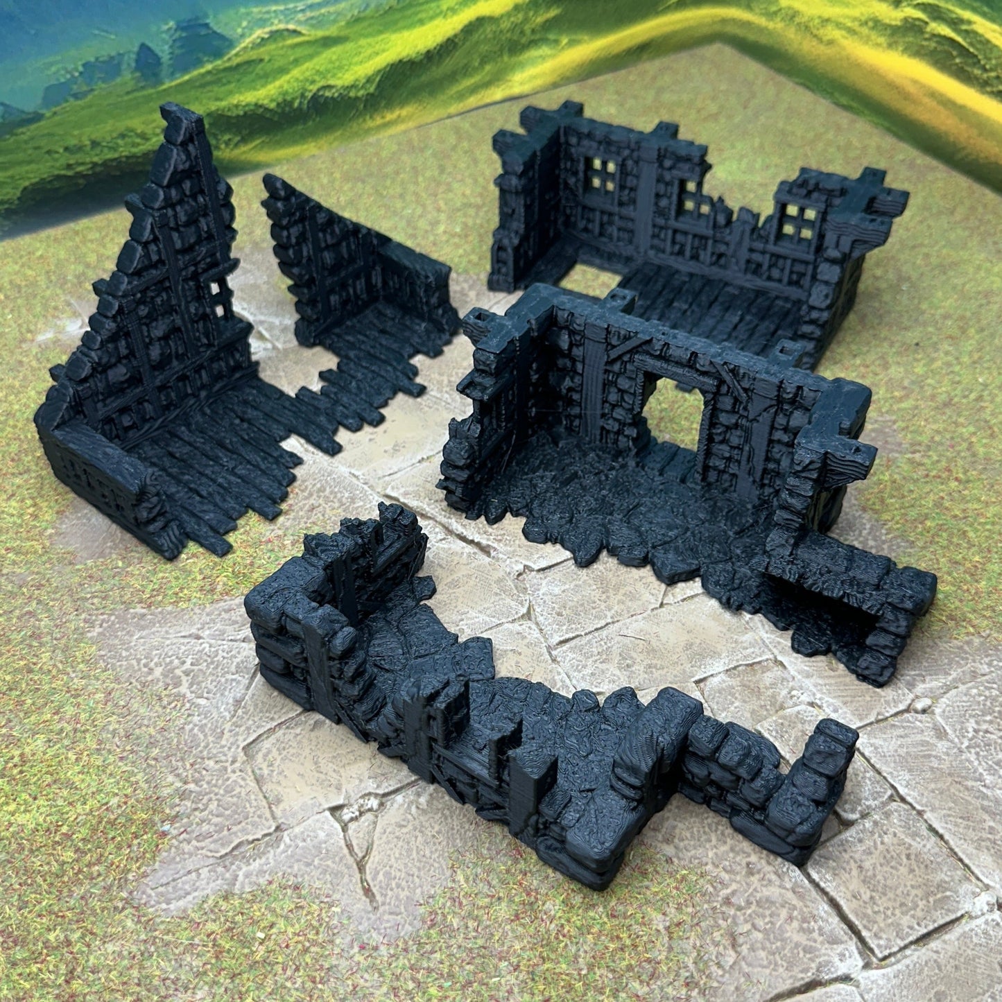 Ruined large fantasy house 28mm - House 5 front