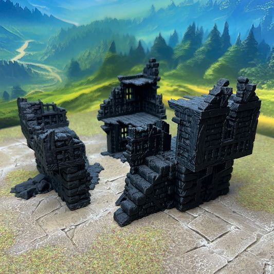 Ruined large fantasy house 28mm - House 4