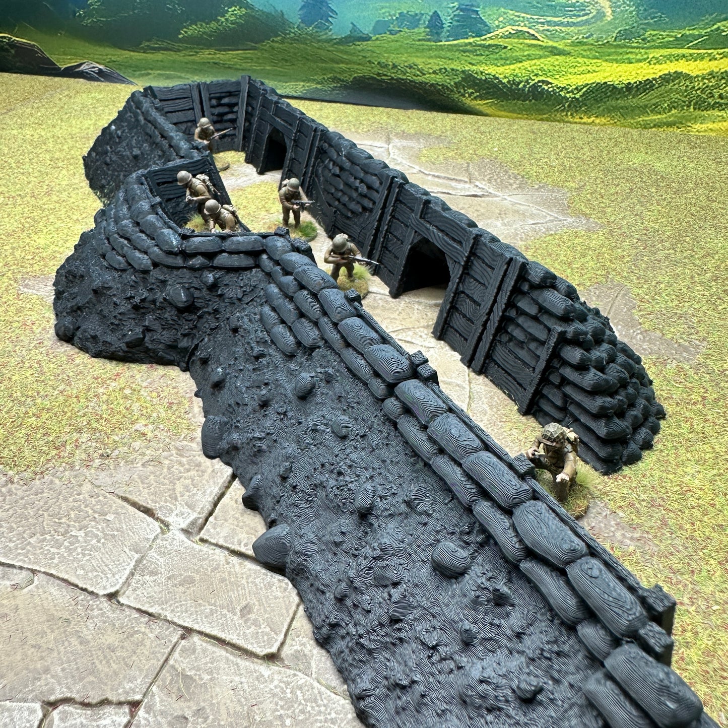 Modular Trench System for wargames, WW2