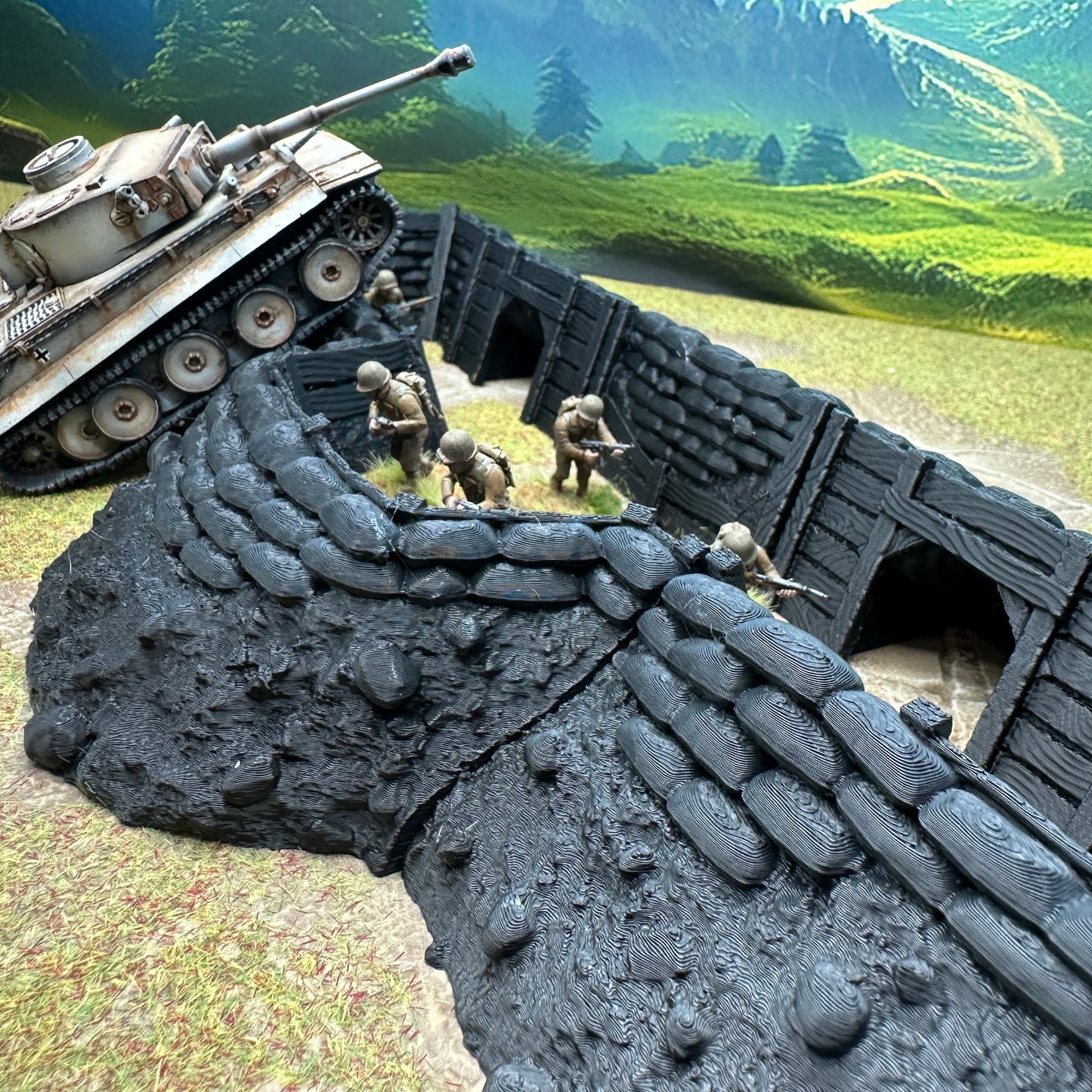 Modular Trench System for wargames, WW2