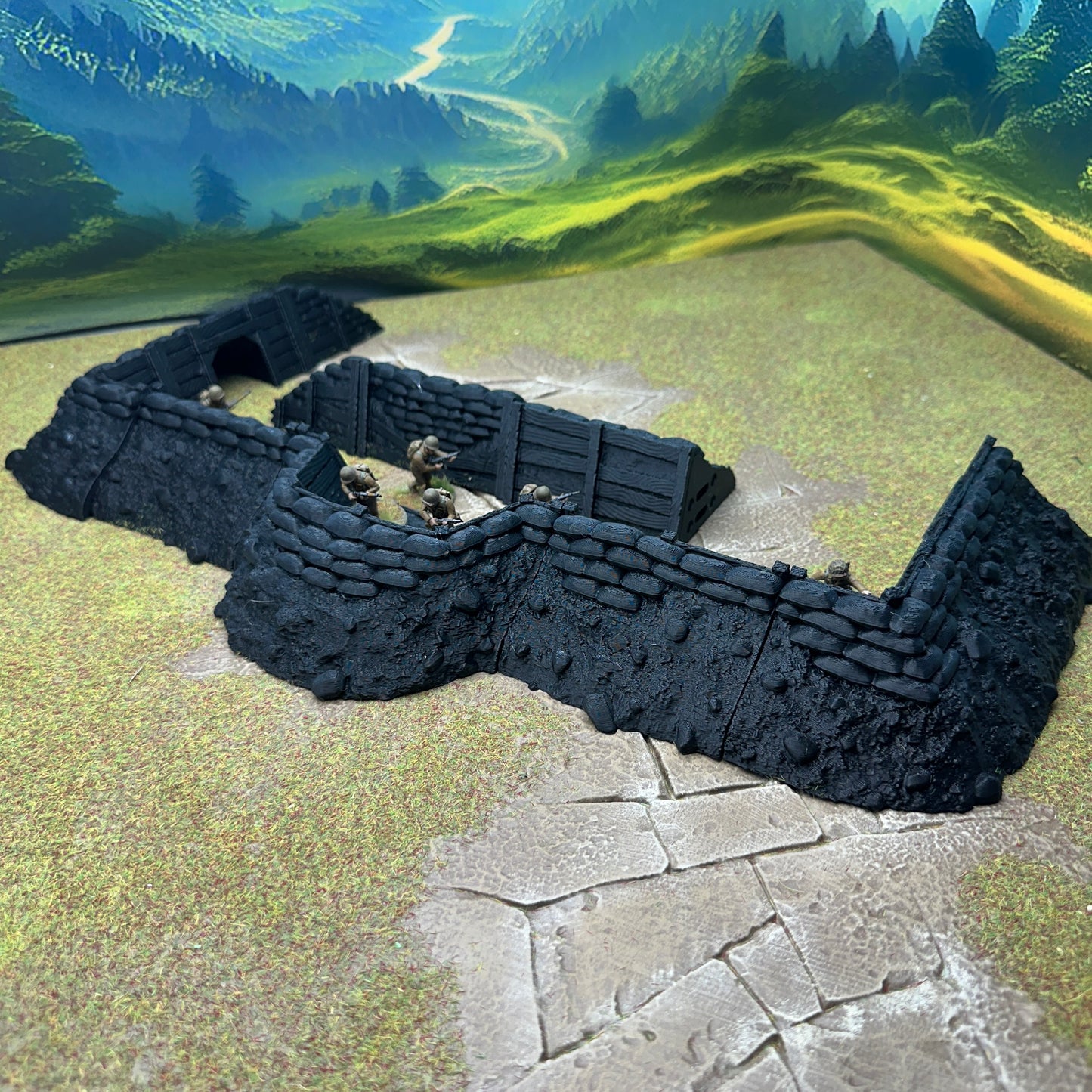Modular Trench System for wargames, WW2