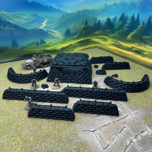 Modular Trench System, Sandbag Bunker and walls