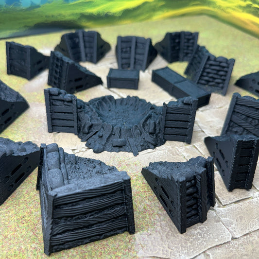 Modular Trench System, additional angles and effects, WW2