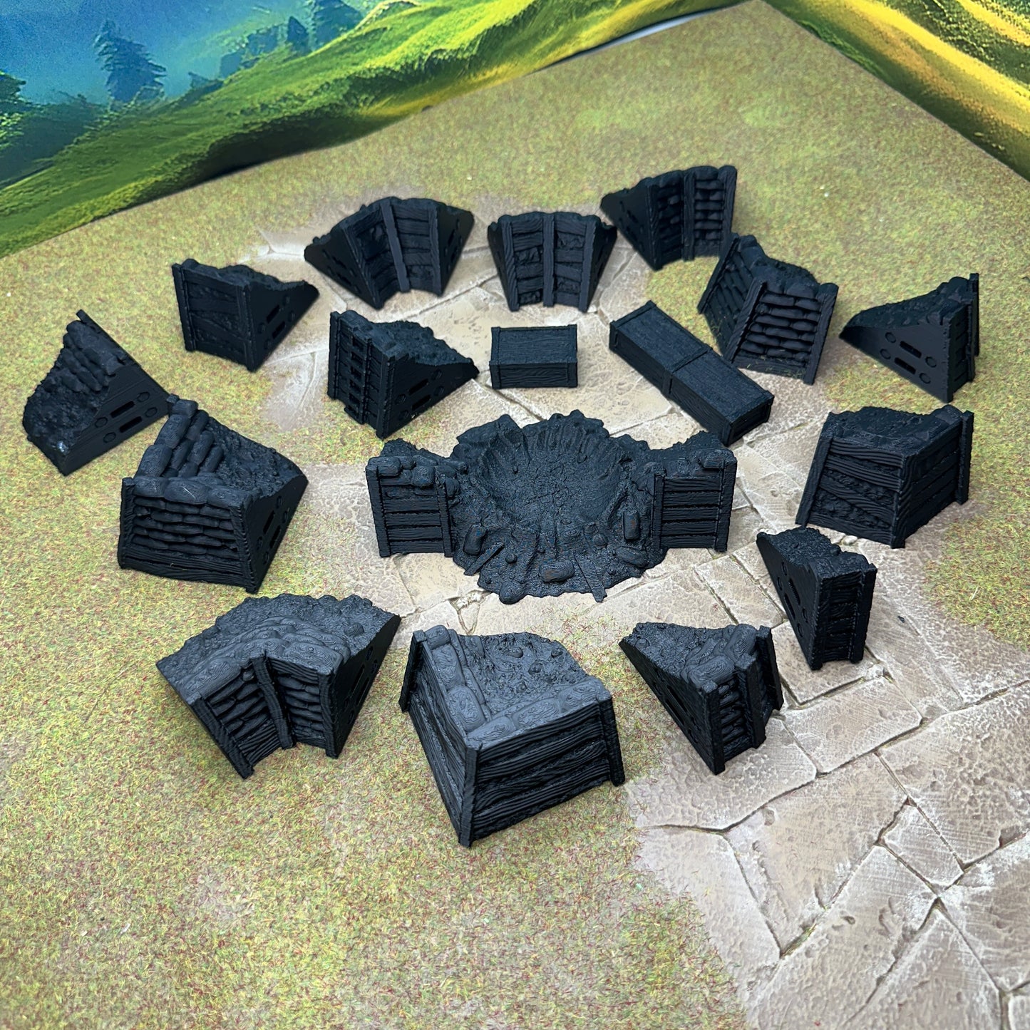 Modular Trench System, additional angles and effects, WW2